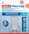 Produktbild: tesa Powerstrips Waterproof Haken Zoom, aus Metall, für Feuchträume, Doppelhaken 135348