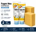 Produktbild: 2 Stück Set Molto Fugen Neu EXPRESS Bad & Küche 220 ml Weiß + Schwamm - NEU