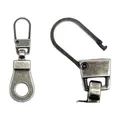 Produktbild: 1 Zipper 4cm altsilber metall Ersatz Reißverschluss Verschluß leicht zu tauschen