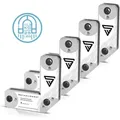 Produktbild: STAHLWERK Schweißwinkel 4er Set Magnet 11,3kg 25lbs Schweißmagnet Magnetwinkel