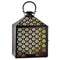 Produktbild: Marrakesch Orientalische Deko Windlicht Laterne 51cm aus Metall eckig | Teelichthalter als Tischdeko Wohnzimmer Deko | Kerzenhalter Windlichter Japra als Balkon Terrasse & Garten Aesthetic Gartendeko