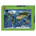 Produktbild: HEYE Spiel, Puzzle - Satellite Map - Standard 2000 Teile - deutsch