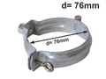 Produktbild: verzinkt Fallrohrschelle mit Mutter M10 d= 76mm, Rohrschellen, Regenrohrschelle