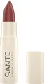 Produktbild: SANTE Naturkosmetik Moisture Lipstick 04 Hazel Nude, pflegender Lippenstift mit Hyaluron, Plump Effekt und Sepilift, Lippenpflege für geschmeidige Lippen in kühlem Rotton, 4,5g