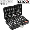 Produktbild: YATO Steckschlüssel Satz Knarrenkasten Bits Nuss Werkzeugset 1/4