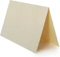 Produktbild: Tischkarten 25 St. zum Beschriften - Zart Creme - (100 x 120 mm / 10 x 12 cm)