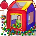 Produktbild: Kiduku® Spielzelt + 200 Bälle + Tasche Kinderzelt Bällebad Haus Kinderspielzelt