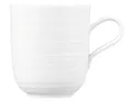 Produktbild: Seltmann Weiden Terra Kaffeebecher, 400 ml, Henkelbecher mit spiralförmigem Relief, Spülmaschinen- und mikrowellenfest, Porzellan, Weiß