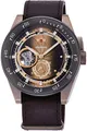 Produktbild: Orient Armbanduhr Herren, Retro Future, Automatik, Edelstahl, Leder Braun, Durchmesser 40mm, RA-AR0204G00B