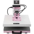 Produktbild: VEVOR Wärmepresse, 15 x 15 Zoll digitale Wärmepresse, herausziehbare Wärmeübertragungsmaschine, schnelles und gleichmäßiges Aufheizen, 2-lagige Isolierbaumwolle, Wärmeübertragungsmaschine für T-Shirts/Kissen/Taschen, Rosa