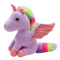 Produktbild: Heionia Einhorn Kuscheltier Plüsch Regenbogen Einhorn Plüschtier Einhorn Stofftier Plüsch Mädchen, 23CM(Violett)
