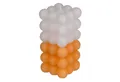 Produktbild: ReWu Formkerze Kerze, Colorful Bubble, ca 6x12cm, 3-farbig sortiert Orange/weiß