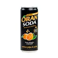 Produktbild: Oran Soda Limonade (24 x 330ml) von Crodo - Orangenlimonade - mit Fruchtfleisch - natürliche Aromen - Orangen aus Süditalien - erfrischend fruchtig - pur oder als Cocktail genießen - EINWEG Dose