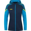 Produktbild: JAKO Damen Kapuzenjacke Performance, Farbe:marine/JAKO blau, Größe:36 - Blau - S
