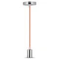 Produktbild: 1 pz Chrome Metal Cup Pendant Light Orange