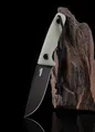 Produktbild: Schnitzel Tri Jade Messer Outdoormesser 14C28N Stahl Kydexscheide Feuerstarter