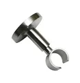 Produktbild: GARDINIA Deckenträger für Gardinenstange, Mit Metallmontageplatte, 1-läufig, Offen, Inkl. aller Montage-Teile, Serie Chicago, Ø 20 mm, Edelstahl-Optik