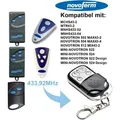 Produktbild: Garagentor Gate Transmitter Handsender für NOVOFERM NOVOTRON 502/504/512/522/524 Frequenz 433,92 MHz (1 STÜCKE)
