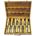 Produktbild: 12 tlg. Stechbeitel Beitel Stech Stemm Eisen Set Holz Schnitzwerkzeug 8mm - 38mm