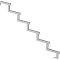 Produktbild: Plus A/S Treppenwange 6-Stufen - Schritttiefe 28 cm D 153 cm H 102 cm Feuerverzinkt