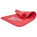 Produktbild: Reebok Yogamatte Trainingsmatte mit Tragegurt, rot, 1 cm stark, rutschfester Synthetikkautschuk, 183 x 61 cm
