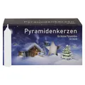 Produktbild: Pyramidenkerzen klein, weiß ca. 14 x 74 mm 50 Stück/Pack Weihnachtskerzen