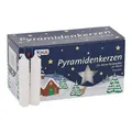 Produktbild: (0,20 EUR/Stk.) Jeka Pyramidenkerzen weiß 50 Stück für kleine Pyramiden