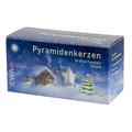 Produktbild: JEKA Pyramidenkerzen - 50er Pack Weiß - Ideal für Kleine Pyramiden - Langanhalte