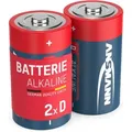 Produktbild: Ansmann - 2x Alkaline Batterie Mono d 1,5V – LR20 MN1300 Batterien (2 Stück)