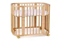 Produktbild: Waldin Babybett Babybett, Beistellbett aus Holz, 5in1 mit Matratze, Belüftet