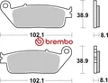 Produktbild: Brembo 07074XS Bremsbelagsatz für Scheibenbremse Bremsbelagsatz