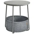 Produktbild: VASAGLE Beistelltisch 45/45/50 cm grau, 50x45 cm