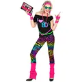 Produktbild: W WIDMANN MILANO Party Fashion - Kostüm 80er Jahre Mode Girl, Bad Taste Outfit Damen, 80s Outfit, Faschingskostüme
