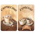 Produktbild: WENKO Herdabdeckplatten Kaffee braun, 2 St.