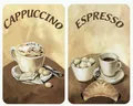 Produktbild: WENKO SCHUTZPLATTEN HERDABDECKPLATTE AUS GLAS COFFEE ABSTELLPLATTE WENKO 2 Stück