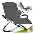 Produktbild: KESSER Relaxliege Liegestuhl Gartenliege Gartenstuhl Klappstuhl faltbar Schwungliege Schaukelsessel ergonomische Relaxsessel wetterfest 180 kg Belastung 174 x 78 x 89 cm