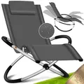 Produktbild: KESSER® Relaxliege Liegestuhl   Gartenliege   Gartenstuhl   Klappstuhl faltbar   Schwungliege   Schaukelsessel   ergonomische Relaxsessel   wetterfest   180 kg Belastung   174 x 78 x 89 cm