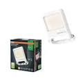 Produktbild: Osram ENDURA FLOOD PC 10W LED-Fluter, 3000K warmweiß, 1000 Lumen, IP65 weißes Flutlicht, recyceltes Material, 180° Montagebügel, Weiß