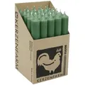 Produktbild: Stabkerzen aus Paraffin, 180/22 mm, Kieferngrün, KERZENFARM HAHN, Brenndauer ca. 8h, 25 Stück pro Verpackung