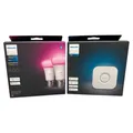 Produktbild: Philips Hue White and Col. Amb. LED 2-er Pack mit Hue Bridge Steuerungszentrale