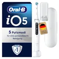 Produktbild: Oral-B iO Series 5 Elektrische Zahnbürste/Electric Toothbrush, Magnet-Technologie, 5 Putzmodi für Zahnpflege, LED-Anzeige & Reiseetui, Designed by Braun, quite white