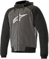 Produktbild: Herren Motorrad Hoodie 3XL - Alpinestars Chrome Sport - anthrazit-schwarz-weiß
