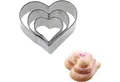 Produktbild: WESTMARK Ausstechform Terrassenkeks-Set Herz, Groß, 3-teilig, Größen: ø 4,5,6 cm, Edelstahl, dreiteilig, spülmaschinengeeignet, sehr scharfe Schneidkante