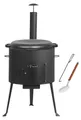 Produktbild: BBQ-Toro Gusseisen Kazan 19 L mit Kazan Ofen Ø 44 cm, Gusstopf mit Deckel, Gulaschkessel, Feuertopf