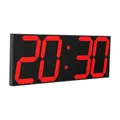 Produktbild: CHKOSDA LED Digitale Uhr Große Wanduhr mit 18-Zoll-LED-Anzeige, Countdown-Uhr mit 8 einstellbaren Helligkeiten, 16 Alarm einstellen, 12/24-Stunden-Anzeige, Temperatur- und Kalenderanzeige (Rot)