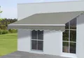 Produktbild: Alu-Markise H792, Gelenkarmmarkise Sonnenschutz, 5x3m Polyester grau-braun