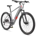 Produktbild: Telefunken MTB E-Bike Mountainbike für Herren und Damen | Elektrofahrrad 29 Zoll | Kettenschaltung | Heckmotor | 468 Wh Akku | EBike Pedelec Hardtail - Grau