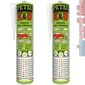 Produktbild: Petec Karosseriekleber Klebe- und Dichtmasse 2x 310ml K&D weiß Kartusche