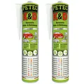 Produktbild: Petec 2x K & D Kleben und Dichten Weiss 310ml
