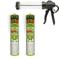 Produktbild: Petec 2x K & D Kleben und Dichten Weiss 310ml + Ausdrückpistole